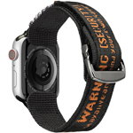Dux Ducis Dux Ducis Strap (Outdoor Version) pasek Apple Watch Ultra, SE, 8, 7, 6, 5, 4, 3, 2, 1 (49, 45, 44, 42 mm) nylonowa opaska bransoleta czarno-pomarańczowy, Dux Ducis