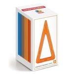 Joc magnetic de constructie Isosceles Triangle Set, 12 piese in forma de triunghi isoscel, Magformers, 