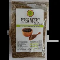 Piper negru macinat 100gr, Natural Seeds Product, NATURAL SEEDS PRODUCT