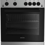 Aragaz Arctic AGG6611DTTLX, Gaz, 4 arzatoare, Grill, Rotisor, Timer, 60x60 cm, Inox