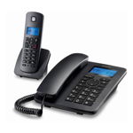 Telefon Fix Motorola C4201 Combo DECT (2 pcs) Negru, Motorola