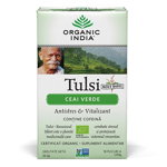 Ceai Verde Tulsi (Busuioc Sfant) Antistres Natural & Vitalizant, plicuri Organic India, Organic India