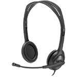 LOGITECH H111 Corded Stereo Headset - BLACK - 3.5 MM