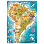 Puzzle cu rama - America de Sud (53 piese), Dodo