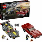 LEGO Speed Champions: Masina de curse Chevrolet Corvette C8.R si Chevrolet Corvette 1968 76903, 8 ani+, 512 piese