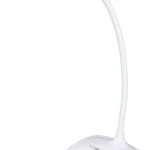 Lampa LED, Esperanza Acrux ELD103W, brat flexibil 21 cm, alimentare duala, cablu 110 cm, 4 x AAA, alba, ESPERANZA