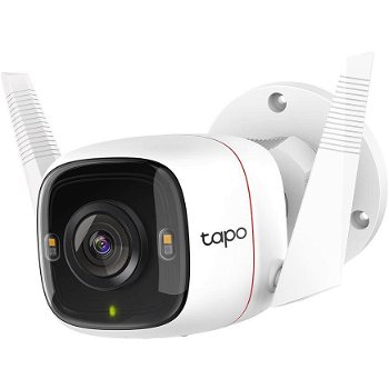 Camera IP Wireless exterior TP-LINK Tapo C320WS, QHD 1440p, IR, Night Vision, Alb