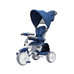 Tricicleta cu scaun rotativ si gentuta Coccolle Evo, Albastru