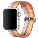 Curea iUni compatibila cu Apple Watch 1/2/3/4/5/6/7, 40mm, Nylon, Woven Strap, Rainbow, iUni