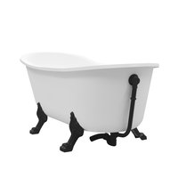 Cada freestanding Besco Moya 160x68 cm alb lucios, Besco