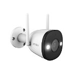 Camera supraveghere wireless IP WiFi Full Color Imou Bullet 2 IPC-F42FEP, 4 MP, lumina alba 30 m, 2.8 mm, microfon, sirena, spotlight, detectie umana