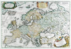 Mapa de birou, 70 x 50cm, harta Lumii Antice, STIEFEL