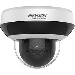 Camera supraveghere rotativa IP Dome PTZ Hikvision HiWatch HWP-N2404IH-DE3F, 4MP, IR 20 m, 2.8 - 12 mm, motorizat, slot card, detectie miscare, PoE, HikVision