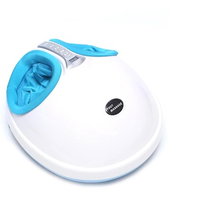 Aparat de masaj pentru picioare Shiatsu, 2 trepte intensitate, functie de incalzire, timer 5-30min, telecomanda, 40 W, alb albastru, OEM