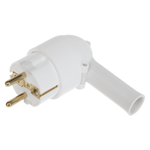 Fisa 2P+T cu extragere usoara 050175, contact de protectie, alba