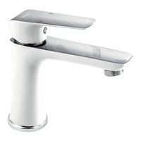 Baterie stativa pentru lavoar, Ferro, Tina white, fara ventil, 