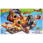 Pista cu masinuta HOT WHEELS City- Cursa cu gorila si Slime MTGTT94, 5 ani+, multicolor