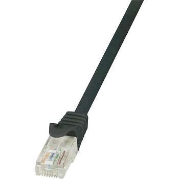 CAT5e Patch Cable UTP 0.5m black, Logilink