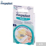 Set 3 plasturi, cu hidrocoloid, pentru bataturi, Megaplast