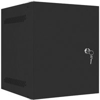 LANBERG Cabinet metalic Lanberg WF10-2304-10S 4U, Wall mount, 280 x 310, Glass door, Gri, LANBERG