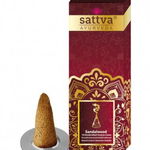 Conuri parfumate Santal cu suport, 10buc – Sattva Ayurveda, Sattva Ayurveda