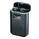  Casti Audio 3 In 1 Techstar® M6 TWS, In ear, Bluetooth, Baterie Externa Pentru Telefon, Afisaj Digital, 4000mAh, Control Prin Atingere, Functie Lanterna si Difuzor Hi-Fi Stereo, Negru, 