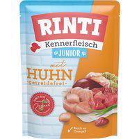 RINTI Kennerfleisch Junior в паучове 10 x 400 г - пиле