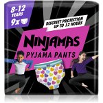 Scutece-chilotel pentru noapte Ninjamas pentru fetite, 8-12 ani, 27-43 kg, 9 buc, Pampers