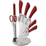 Set Cutite cu Stand, 8 Piese, Burgundy BH/2043, Berlinger Haus