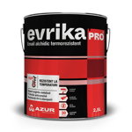 Email alchidic termorezistent Evrika Pro, pentru metal, argintiu metalizat, 2.5 L, Evrika