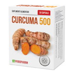Curcuma 500 30 capsule gelatioase, Parapharm