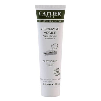 Exfoliant cu argila alba Cattier, bio, 100 ml, Cattier