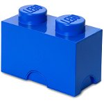 LEGO® Cutie depozitare LEGO 1x2 albastru inchis, LEGO®
