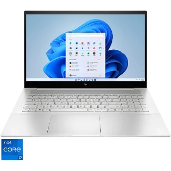 Laptop HP Envy 17-cr0028nn (Procesor Intel® Core™ i5-1235U (12M Cache, up to 4.40 GHz) 17.3" FHD, 16GB, 512GB SSD, nVidia GeForce RTX 2050 @4GB, Windows 11 Home, Argintiu)