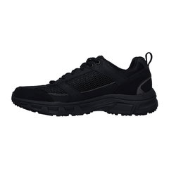 Pantofi sport cu insertii din piele Oak Canyon - Negru, Skechers