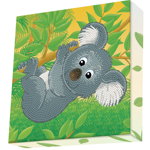 Tablou Diamond Box – Ursulețul Koala, 22 x 22 cm, edituradiana.ro
