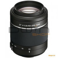 Obiectiv Sony 55-200 mm F4-5,6 SAM pentru DSLR Sony, teleobiectiv cu zoom versatil, acoperind o gama