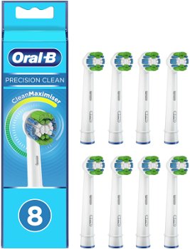 Rezerve periuta de dinti electrica Oral-B Precision Clean, Tehnologie CleanMaximiser, 8 buc
