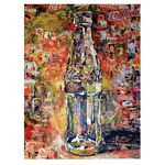 Tablou afis sticla Coca Cola vintage - Material produs:: Poster pe hartie FARA RAMA, Dimensiunea:: 80x120 cm, 