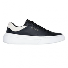 Skechers, Pantofi sport cu insertii de piele intoarsa, Negru Skechers, Pantofi sport cu insertii de piele intoarsa, Negru