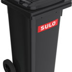 Europubela din material plastic 240 l culoare negru SULO - Transport inclus, SULO