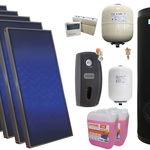 Pachet solar premium, presurizat, 5x panou plan Sunsystem PК SL FP 2.0, Boiler cu 2 serpentine Fornello SOL 500 LT 2S, controller, vas expansiune solar, vas expansiune sanitar, grup pompare Fornello (pompa OHI), aerisitor 1/2, antigel, Sunsystem