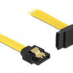 Cablu Delock, 2 x SATA, 6 Gb/s, 50cm, Galben