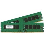 Memorie Crucial NON-ECC UDIMM 32GB DDR4 2400 MHz 1.2v CL17 Dual Ranked x8 Dual Channel Kit