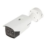 Camera IP Termoviziune Bullet, 2K 4MP, Lentila termica de 9.7mm si normala de 8mm, Iluminare IR+LED alb 40m, Hikvision DS-2TD2617-10/QA, Hikvision