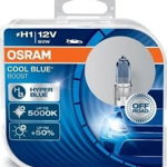 Set 2 becuri auto cu halogen Osram H1 12V 80W P14 5s Cool Blue Boost 5000K