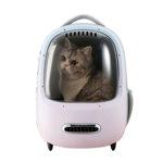 Rucsac cu hublou PETKIT Cat Travel Bag 2, Ventilare, Sistem iluminare, Pink, PETKIT