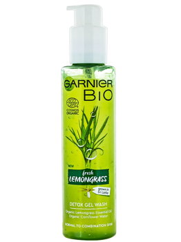 Garnier Bio Gel curatare fata cu pompa 150 ml Fresh Lemongrass Normal To Combination Skin, Garnier
