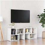 Comodă TV, alb, 104x30x52 cm, PAL, Casa Practica