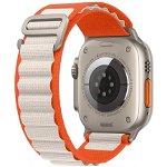 Accesoriu smartwatch Nylon Pro compatibila cu Apple Watch 4/5/6/7/8/SE/Ultra 42/44/45/49mm Orange/Mousy, TECH-PROTECT